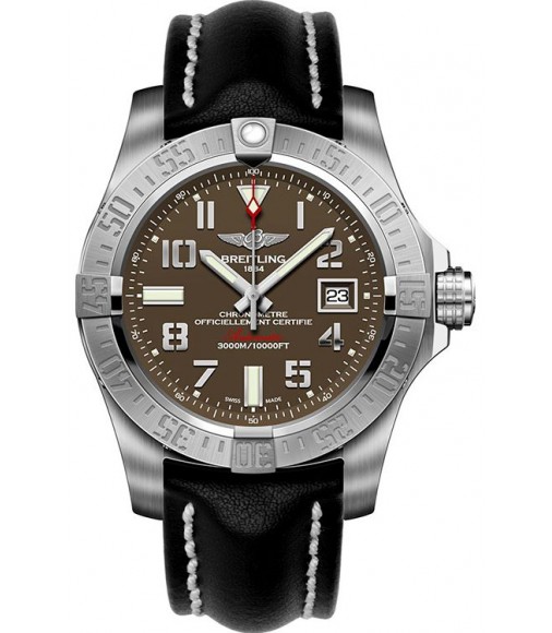 Breitling Avenger II Seawolf Stainless Steel/Tungsten Gray/Calf/Pin (A1733110/F563/435X/A20BASA.1)