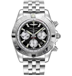 Breitling Chronomat Black Dial Stainless Steel Men's Replica Watch AB011012/B967/388A