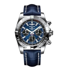 Breitling Chronomat 44 Stainless Steel/Blackeye Blue/Croco/Pin (AB011012/C789/731P/A20BA.1)