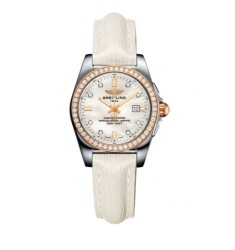  Breitling Galactic 29 Stainless Steel/Rose Gold/Diamond/Pearl Diamond/Calf (C7234853/A792/484X/A12BA.1)