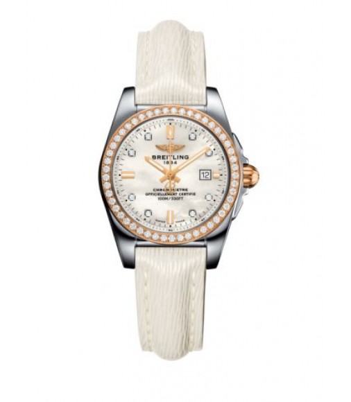  Breitling Galactic 29 Stainless Steel/Rose Gold/Diamond/Pearl Diamond/Calf (C7234853/A792/484X/A12BA.1)