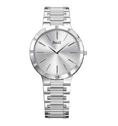 Piaget Dancer Silver Dial 18K White Gold Men's Replica Watch GOA31035 