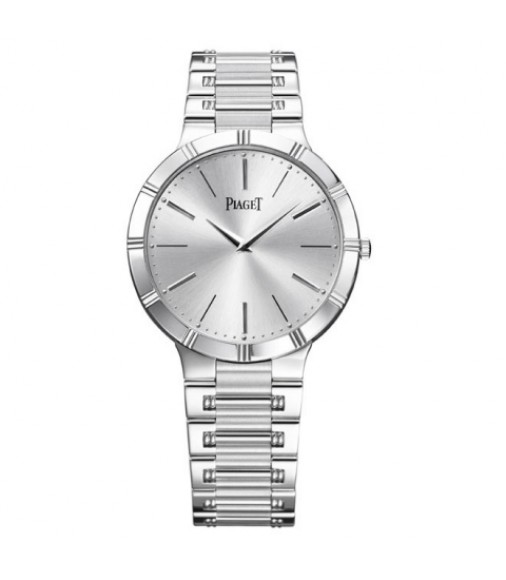 Piaget Dancer Silver Dial 18K White Gold Men's Replica Watch GOA31035 