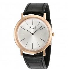 Piaget Altiplano G0A31114 Mechanical Silver Dial Leather Men's Replica Watch 