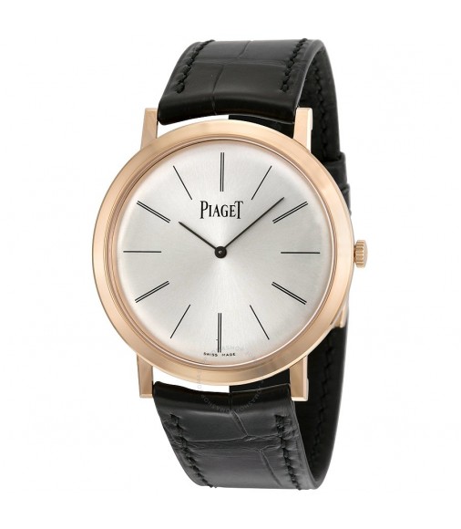 Piaget Altiplano G0A31114 Mechanical Silver Dial Leather Men's Replica Watch 