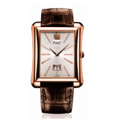 Piaget Emperador G0A32121 Silver Dial Brown Leather Men's Replica Watch 