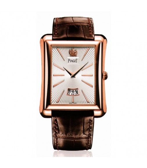 Piaget Emperador G0A32121 Silver Dial Brown Leather Men's Replica Watch 