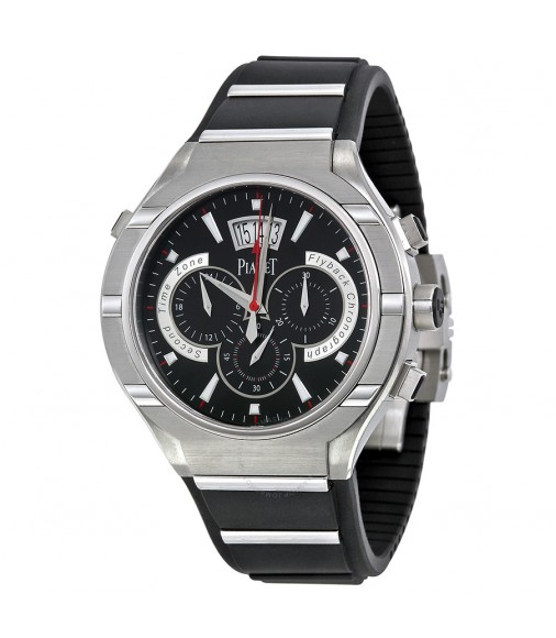  Piaget Polo Chronograph Automatic Black Dial Rubber Men's Replica G0A34002