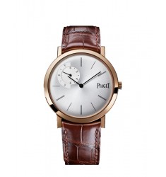 Piaget Altiplano G0A34113 Mechanical Silver Dial Brown Leather Men's Replica Watch 