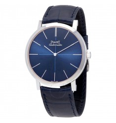 Piaget Altiplano G0A42105 Blue Dial Blue Leather Men's Replica Watch