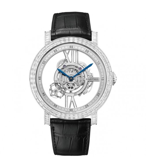 Rotonde de Cartier Astrotourbillon Skeleton HPI00940 Platinum Replica Watch
