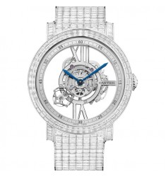 Rotonde de Cartier Astrotourbillon Skeleton HPI00941 Platinum Replica Watch
