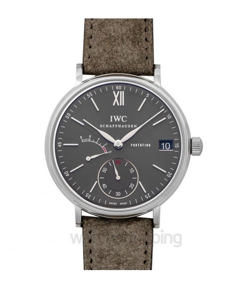 Copy IWC Portofino Hand-Wound Eight Days Manual-winding Grey Dial Men watch