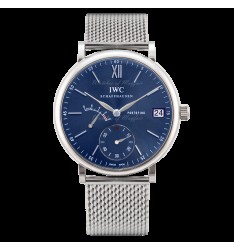 Replica IWC Portofino Hand-Wound Eight Days Manual-winding Blue Dial Men watch