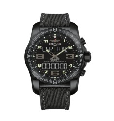 Replica Breitling Professional Cockpit B50 Black Titanium Anthracite Military Strap Men's