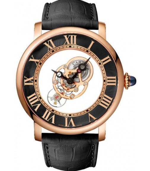 Rotonde De Cartier 43.5 mm Manual Pink Gold Replica Watch