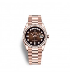 Rolex Day-Date 36 18 ct Everose gold M128345RBR-0040 Replica