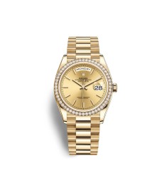 Copy Rolex Day-Date 36 18 ct yellow gold M128348RBR-0026