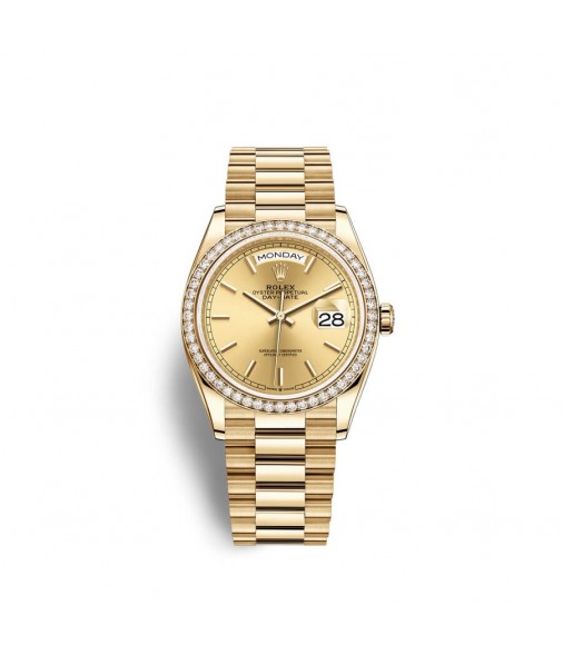 Copy Rolex Day-Date 36 18 ct yellow gold M128348RBR-0026