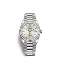 Rolex Day-Date 36 18 ct white gold M128349RBR-0001 fake