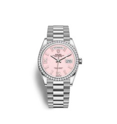 Replica Rolex Day-Date 36 18 ct white gold M128349RBR-0008