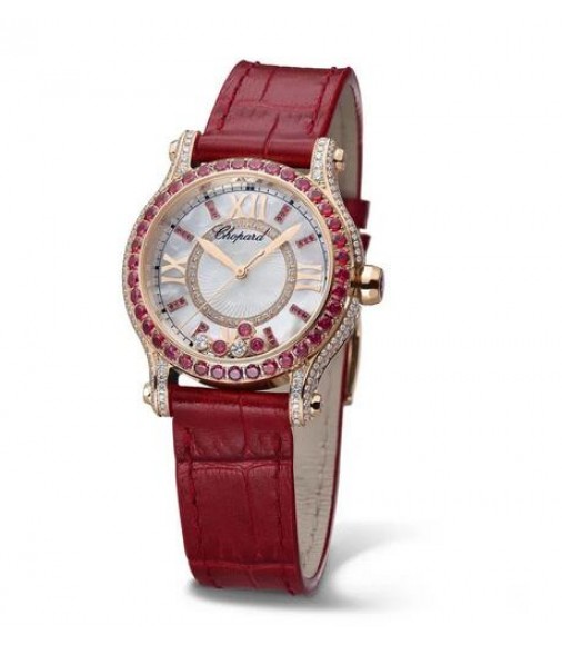 Replica Chopard Happy Sport 18-Carat Rose Gold 274302-5005