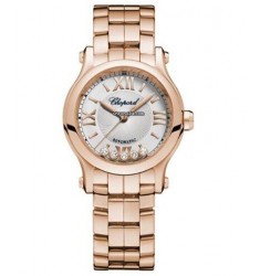 Fake Chopard Happy Sport Round 3MM Rose Gold Case 274893-5013