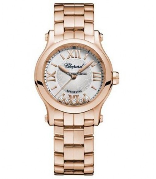 Fake Chopard Happy Sport Round 3MM Rose Gold Case 274893-5013