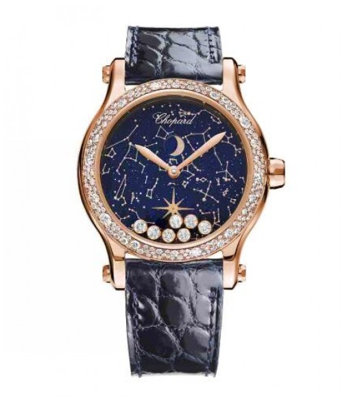 Replica Chopard Happy Sport Happy Moon 36.00 mm Rose Gold 274894-5001