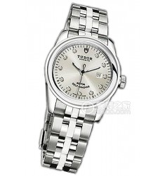 Copy Tudor Glamour Date 53010W-68030W White 11 Diamonds Womens