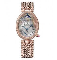 Copy Breguet Reine De Naples 8908 18K Rose Gold & Diamonds Ladies 8908BR/5T/J20/D000