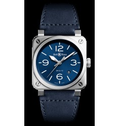 Copy Bell & Ross Instruments Blue Steel Men's BR0392-BLU-ST/SCA