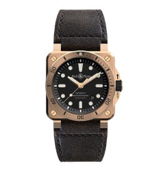 Copy Bell & Ross Instruments BR 03-92 Diver Bronze BR0392-D-BL-BR-SCA