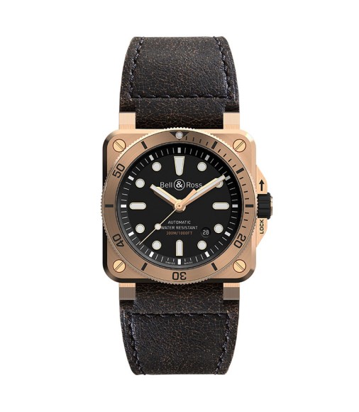 Copy Bell & Ross Instruments BR 03-92 Diver Bronze BR0392-D-BL-BR-SCA