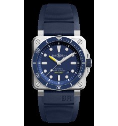 Copy Bell & Ross Instruments BR 03-92 Diver Blue Men's BR0392-D-BU-ST-SRB