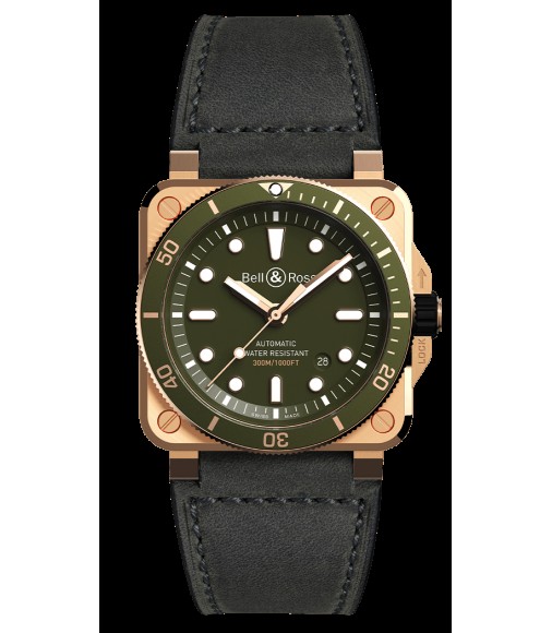 Copy Bell & Ross Instruments Olive Green Dial Automatic Men's Limited Edition