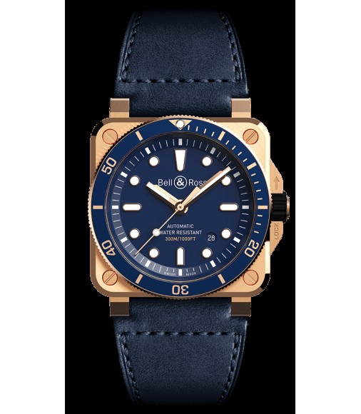 Copy Bell & Ross BR 03-92 DIVER BLUE BRONZE BR0392-D-LU-BR/SCA