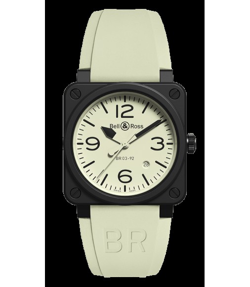 Copy Bell & Ross BR 03-92 Automatic Full LUM BR0392-LUM1-CE/SRB