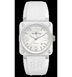 Copy Bell & Ross BR 03-92 White Ceramic 42mm BR0392-WH-C/SRB