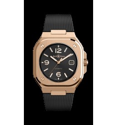 Copy Bell & Ross BR 05 Auto Black Gold Rubber BR05A-BL-PG/SRB