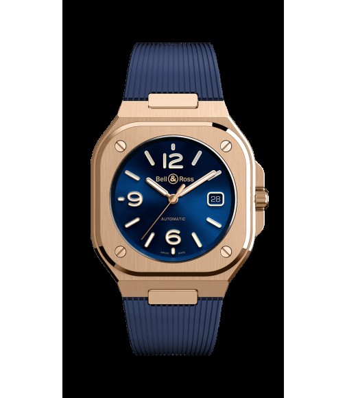 Copy Bell & Ross BR 05 40mm Steel Blue Dial Men's BR05A-BLU-PG-SRB