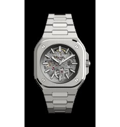 Copy Bell & Ross Mens BR05 Automatic Skeleton Dial Stainless Steel Watch