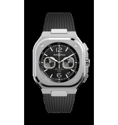 Copy Bell & Ross BR 05 Chrono Black Steel BR05C-BL-ST/SRB