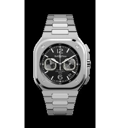 Copy Bell & Ross BR 05 Chrono Black Steel BR05C-BL-ST/SST