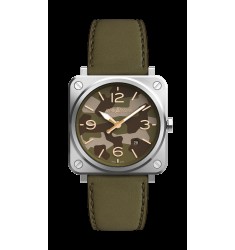 Copy Bell & Ross Instruments Green Camo BRS-CK-ST/SCA men's watch