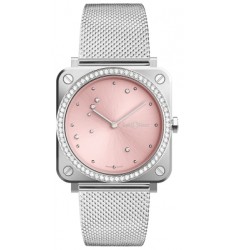 Copy BELL & Ross Instruments Pink Diamond Eagle Diamonds BRS-EP-ST-LGD/SST women's watch