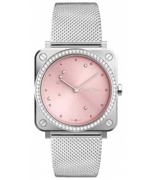 Copy BELL & Ross Instruments Pink Diamond Eagle Diamonds BRS-EP-ST-LGD/SST women's watch