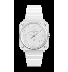 Copy Bell & Ross White Ceramic Quartz 39mm BRS-WH-CES-SCE