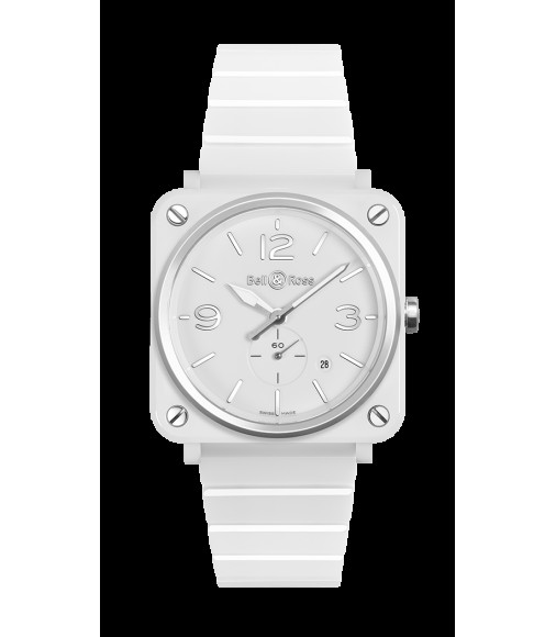 Copy Bell & Ross White Ceramic Quartz 39mm BRS-WH-CES-SCE