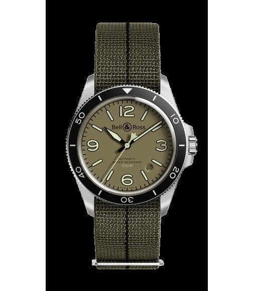 Copy Bell & Ross BR V2-92 Military Green BRV292-MKA-ST/SF